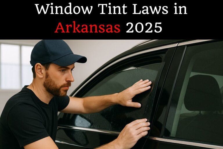 A man working with window tint